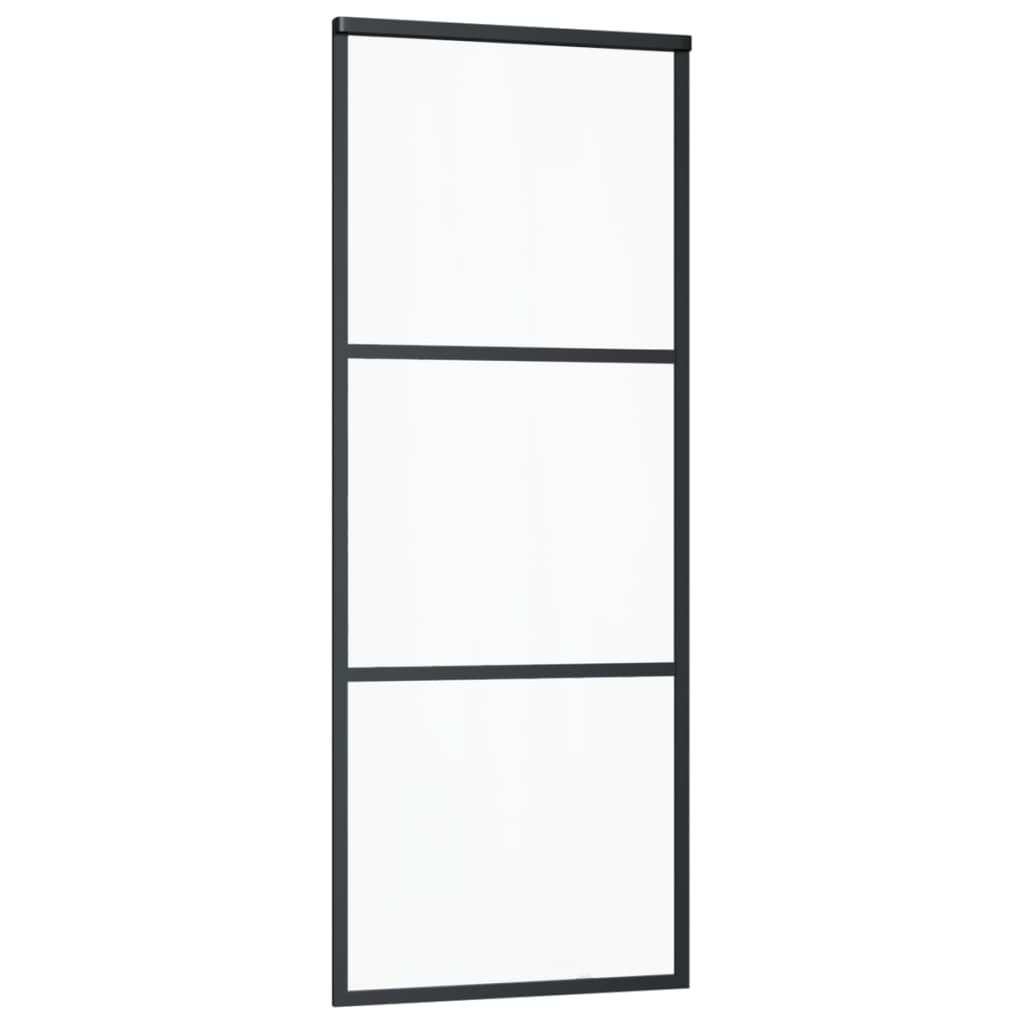 Porta deslizante c/ conj. ferragens 76x205cm vidro esg/alumínio