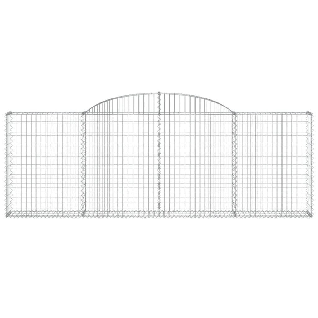 Cestos gabião arqueados 12pcs 300x30x100/120 ferro galvanizado