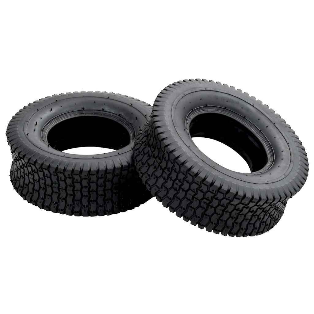 Pneus para carrinho de mão 2 pcs 13x5.00-6 4pr borracha