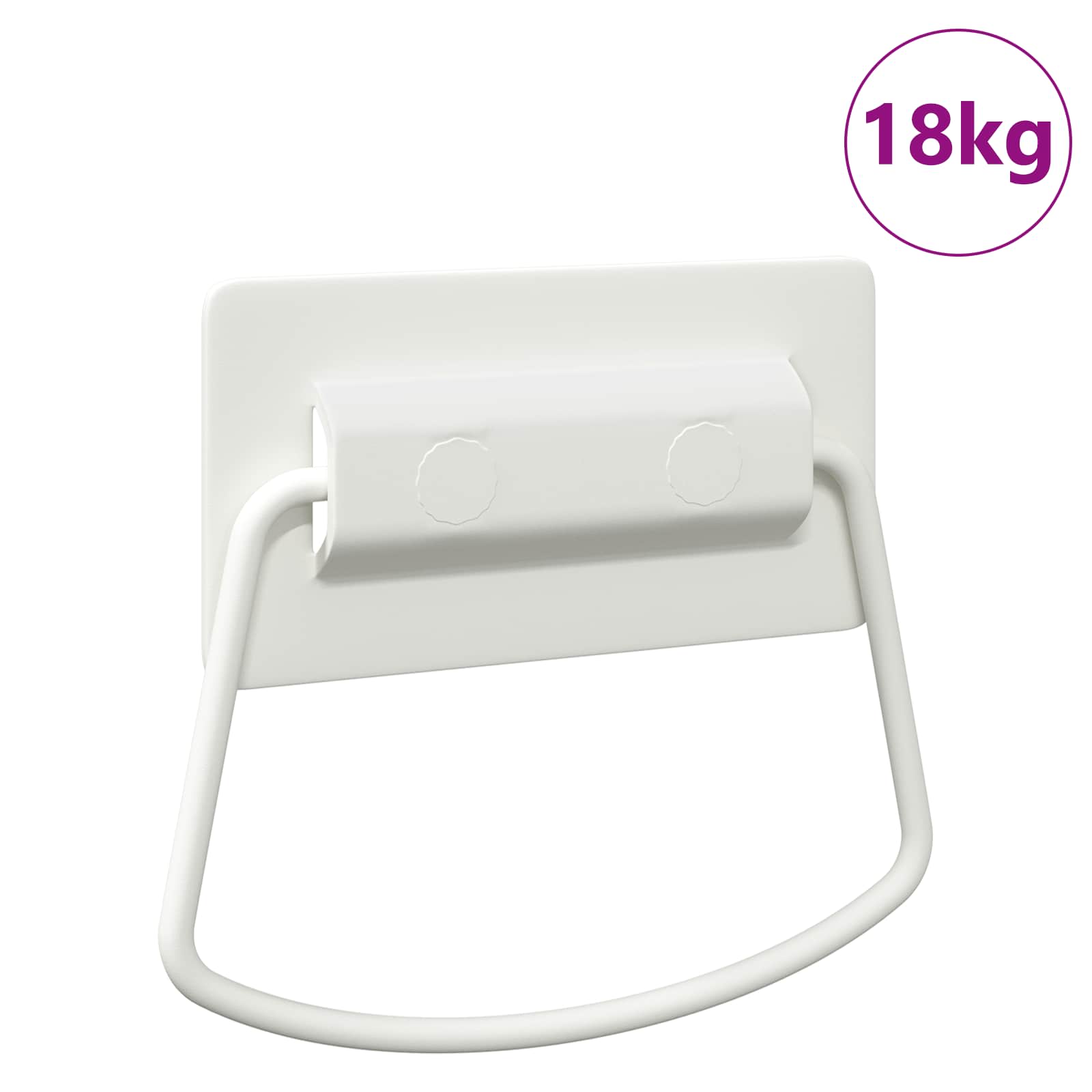 Maçanetas de armário branco 85 x 45 mm metal