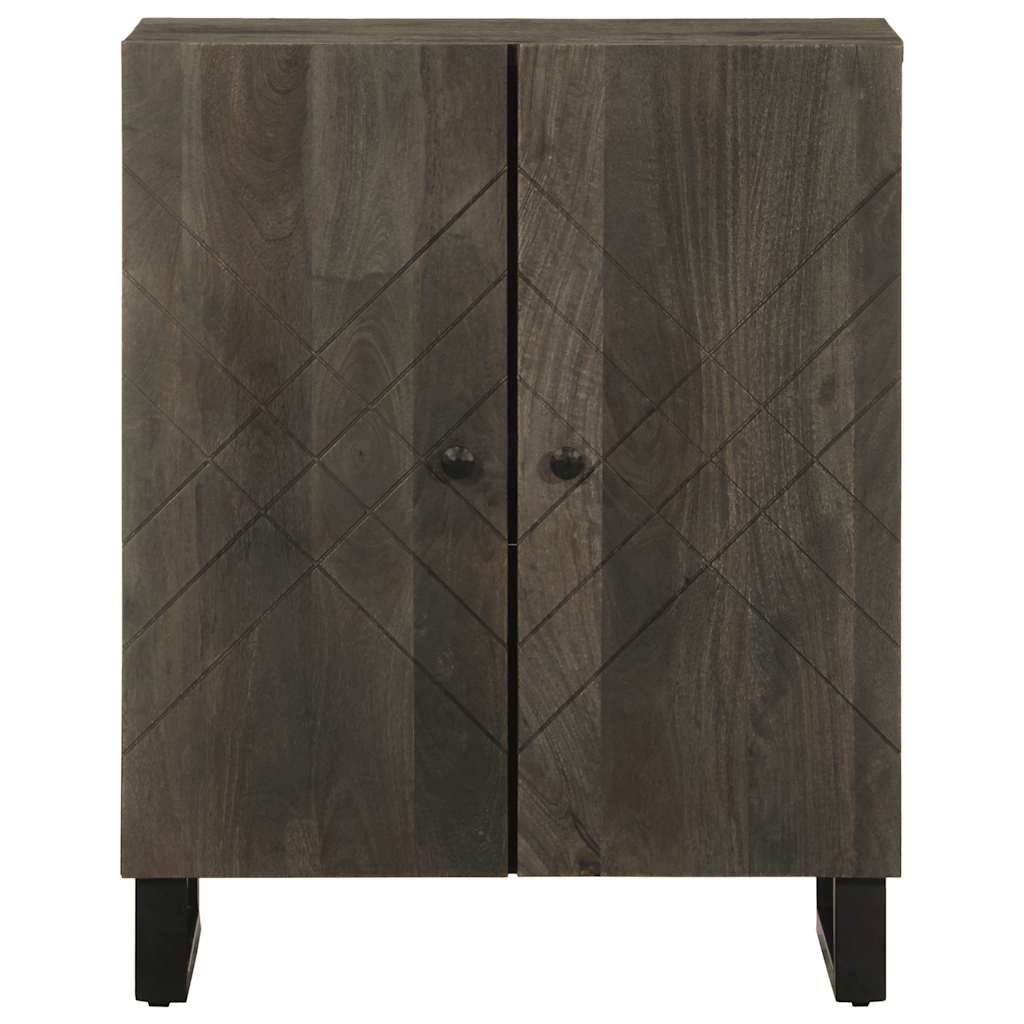 Aparador preto 60x33x75 cm madeira de mangueira maciça