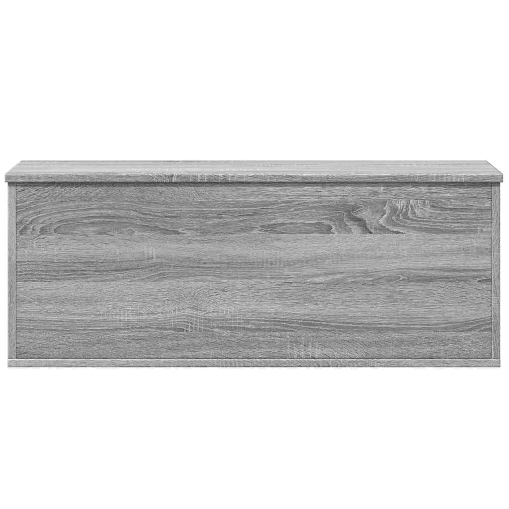 Caixa de arrumação 90x35x35 cm derivados madeira cinza sonoma