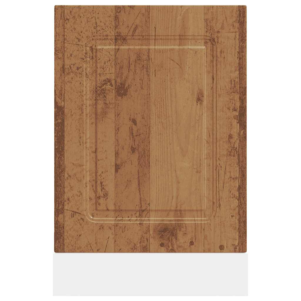 Painel máquina lavar louça kalmar 45x1,5x57 cm madeira velha