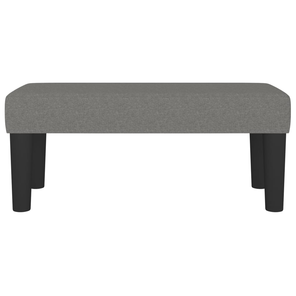 Banco 70x30x30 cm tecido cinzento-escuro
