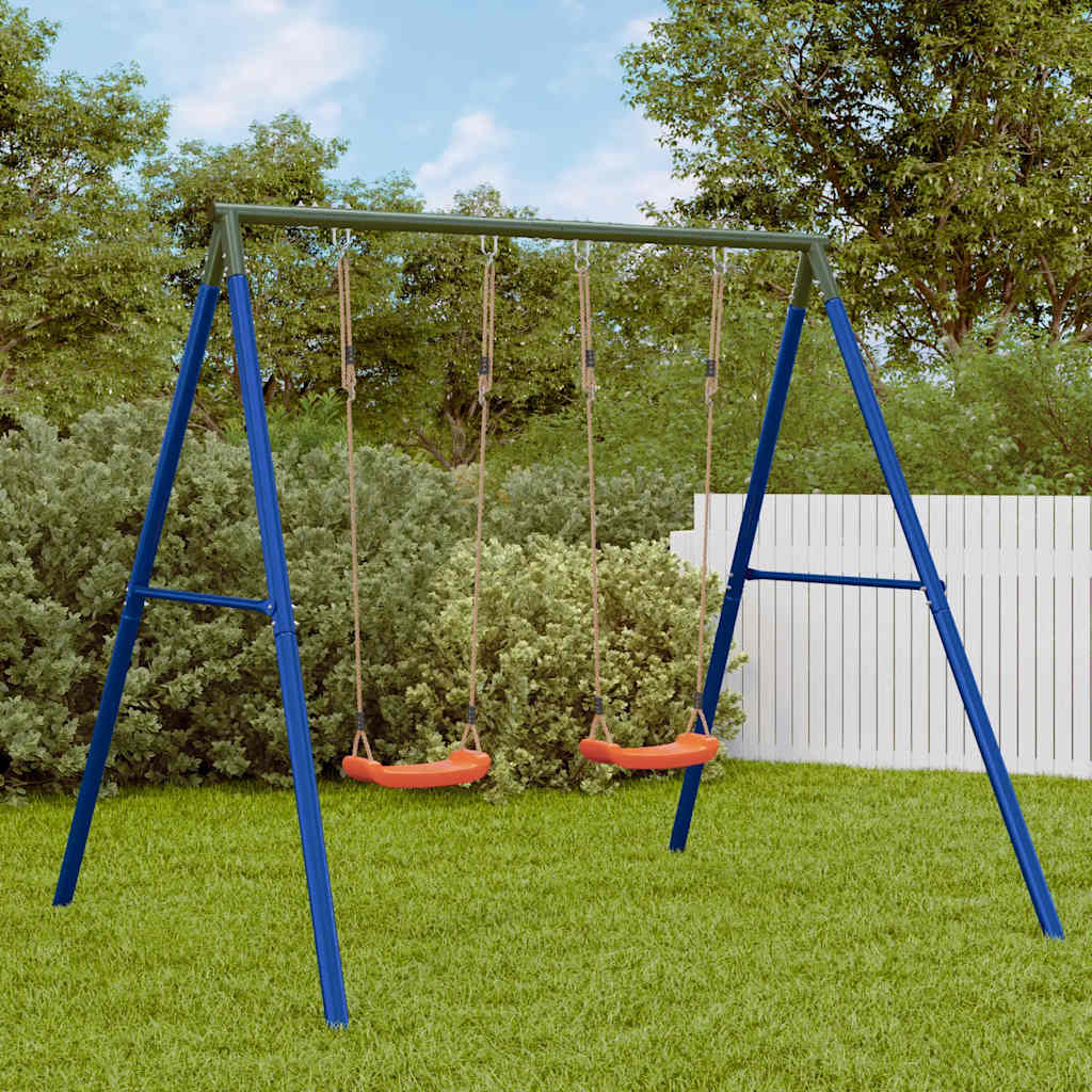 Conjunto de baloiço para exterior com 2 baloiços