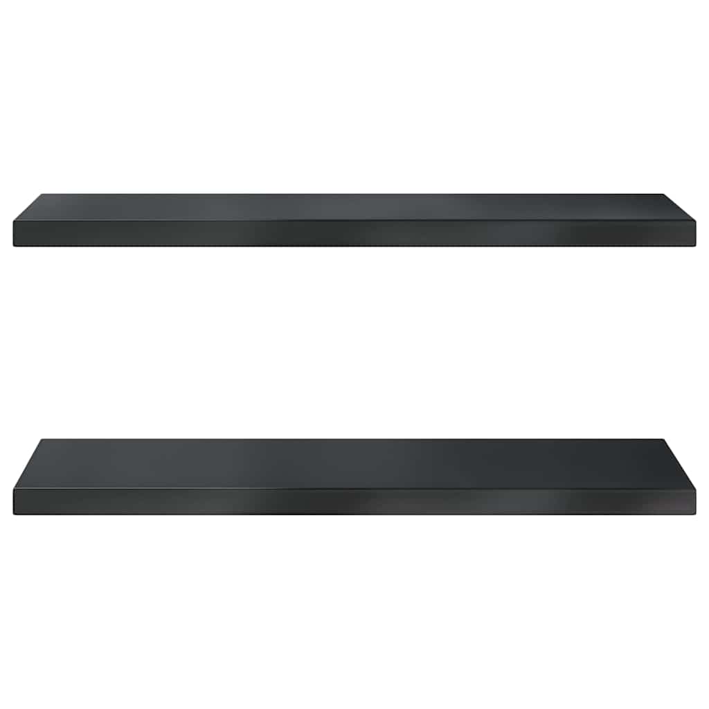 Prateleiras de parede 2 pcs 100x30 cm aço inoxidável prateado