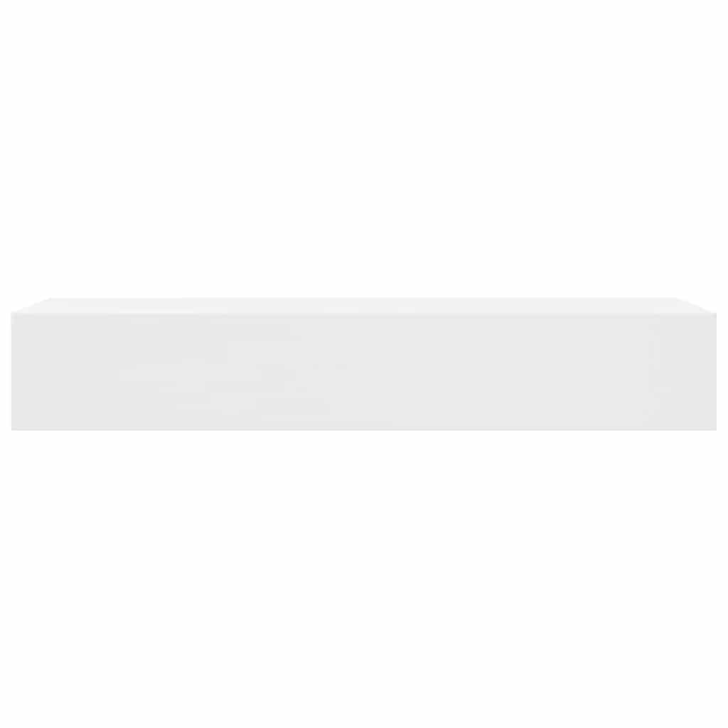 Prateleira de parede c/ 1 gaveta para livros/dvd MDF branco