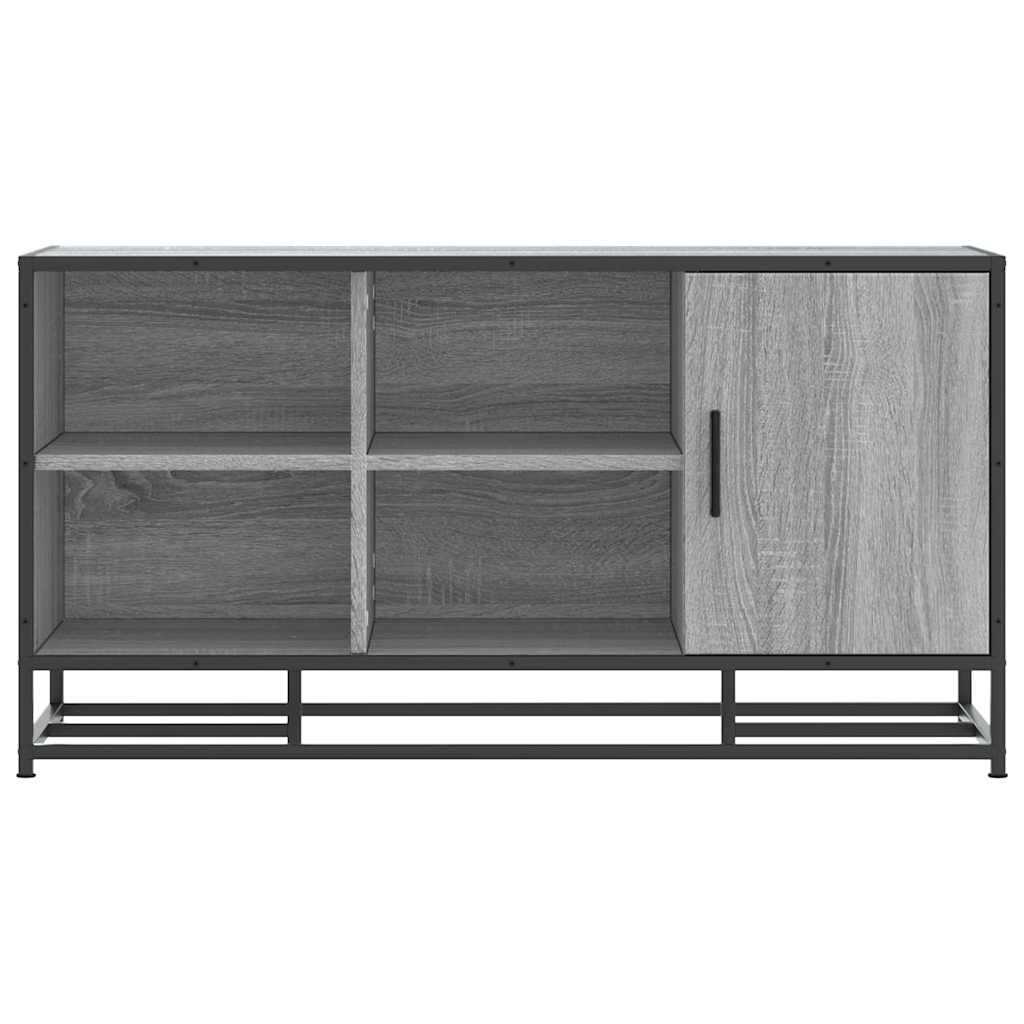 Banco para calçado sonoma 100x40x53,5 cm madeira metal cinzento
