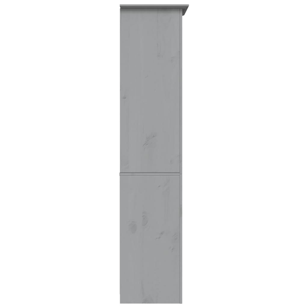 Estante bodo 5 prateleiras 82x40x173 cm pinho maciço cinzento