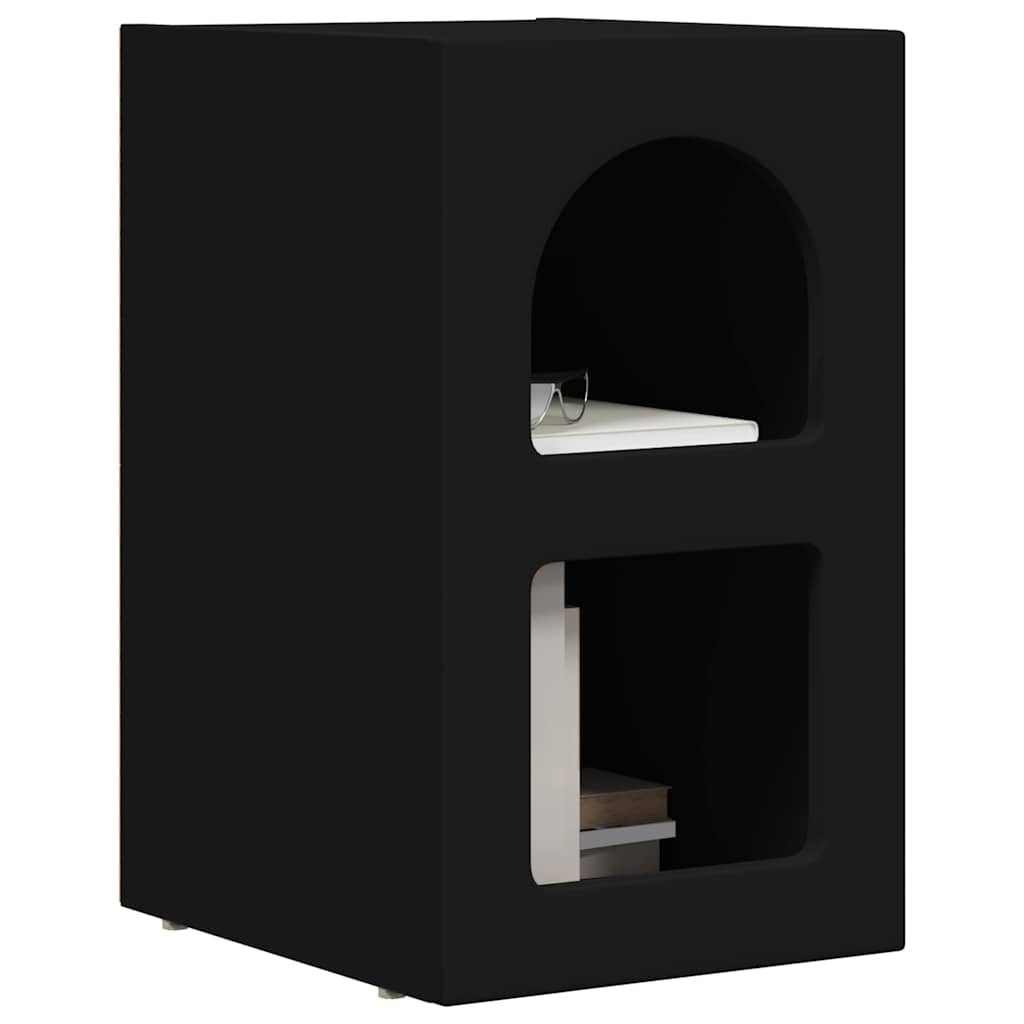 Mesa-de-cabeceira elst preto 29,5 x 33,5 x 50 cm