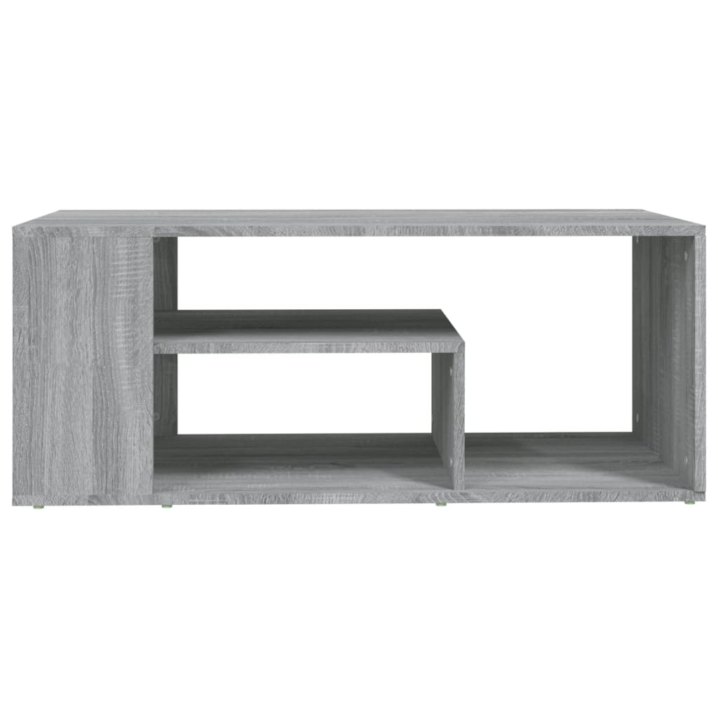 Mesa de centro 100x50x40cm derivados de madeira cinzento sonoma