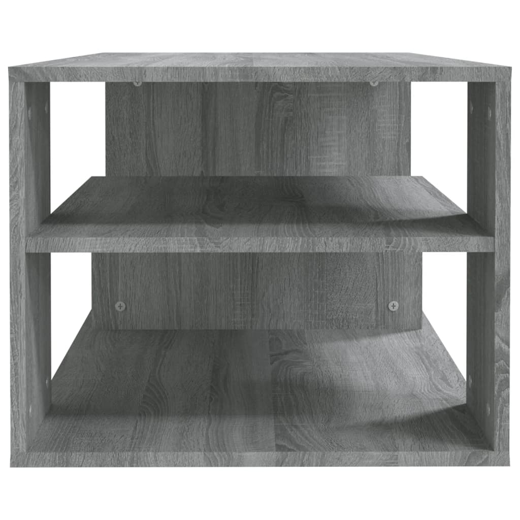 Mesa de centro 100x50x40cm derivados de madeira cinzento sonoma
