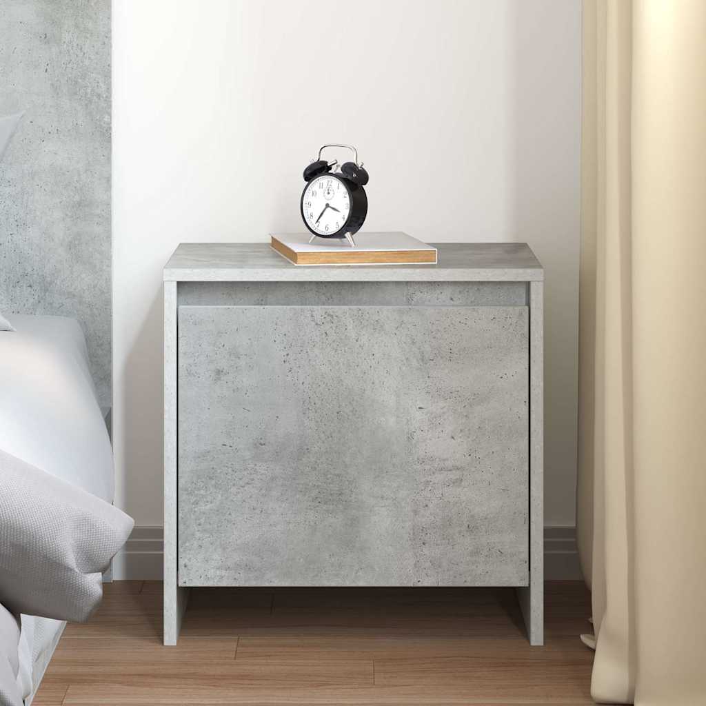 Mesa de cabeceira 45x34x44,5cm derivados madeira cinza cimento