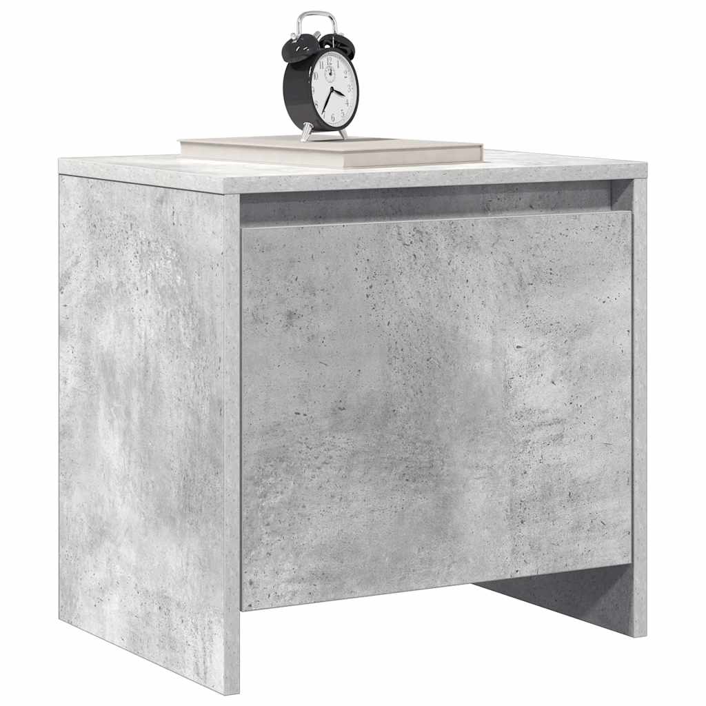 Mesa de cabeceira 45x34x44,5cm derivados madeira cinza cimento