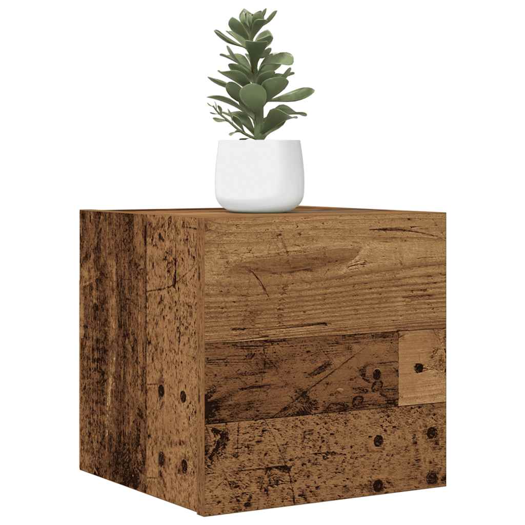 Móvel de TV de parede 2 pcs 30,5x30x30 cm madeira velha