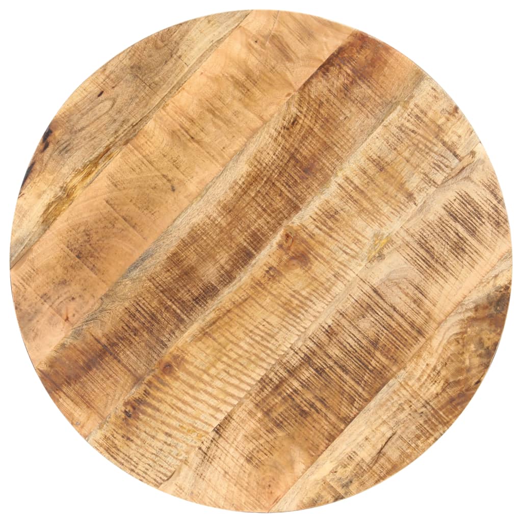 Mesa bistrô redonda ø80x75 cm madeira de mangueira áspera
