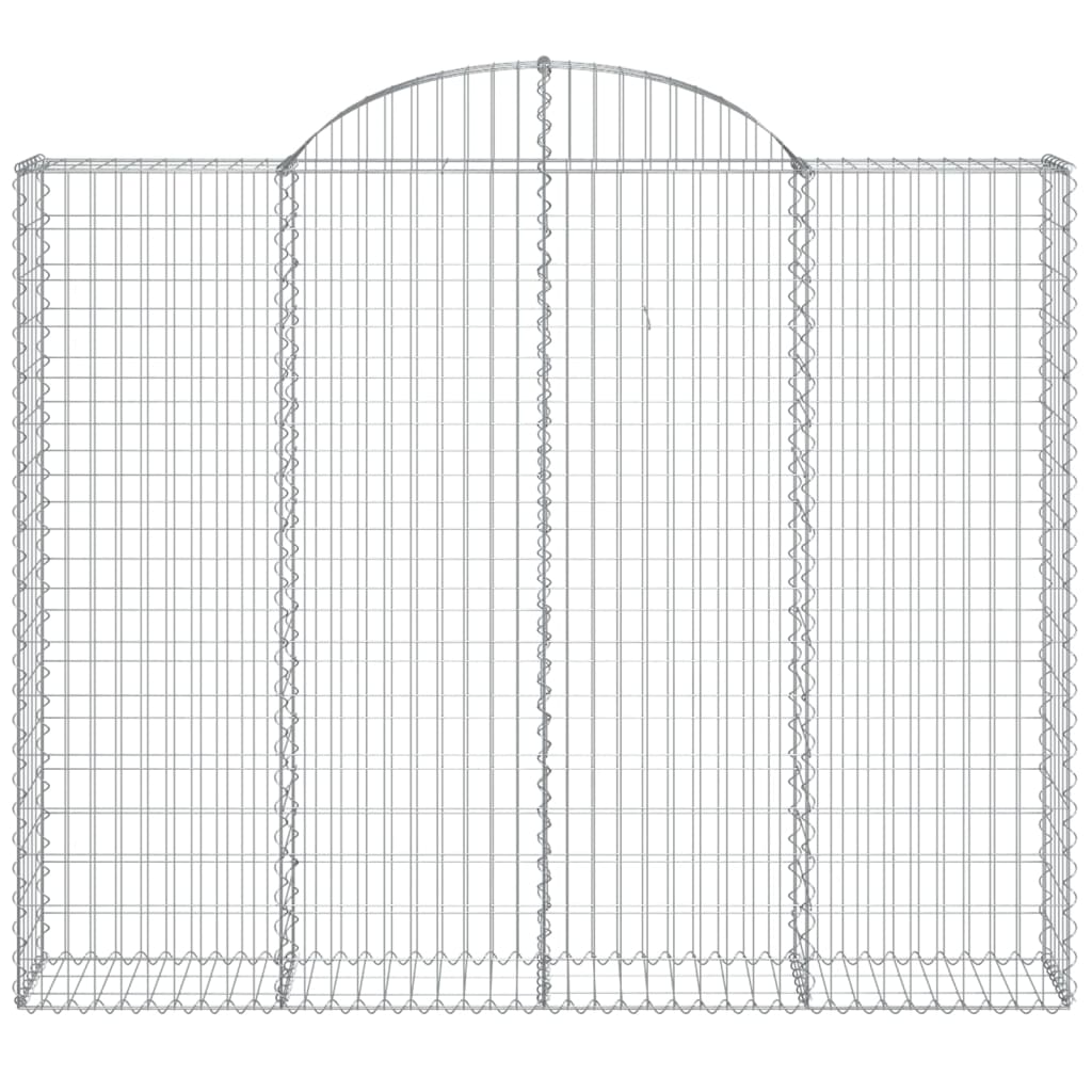 Cestos gabião arqueados 2pcs 200x30x160/180cm ferro galvanizado