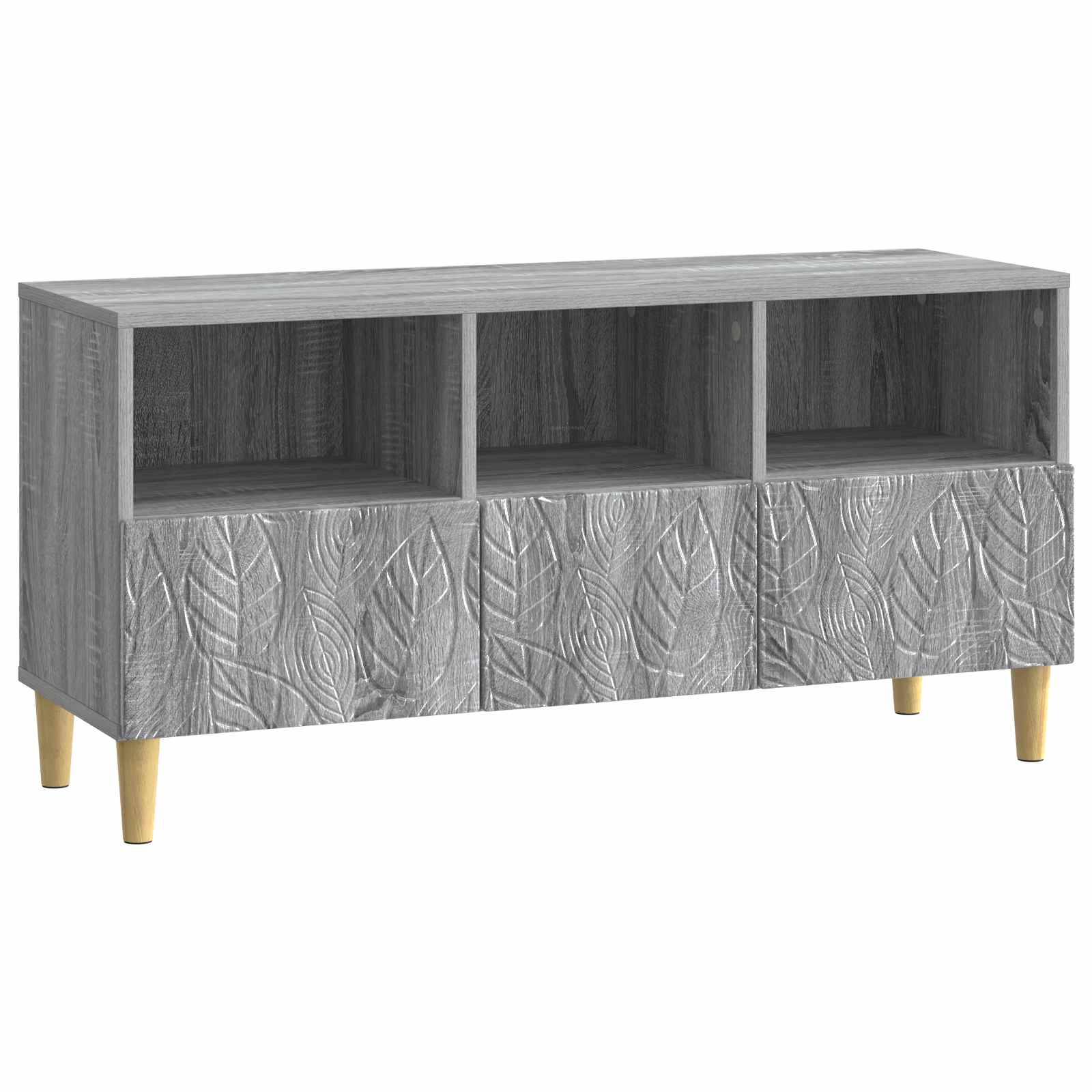 Gabinete para TV 102 x 34,5 x 50 cm sonoma cinzento
