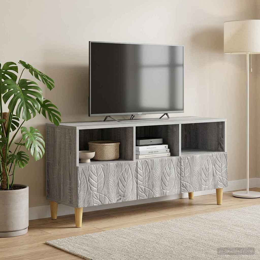 Gabinete para TV 102 x 34,5 x 50 cm sonoma cinzento