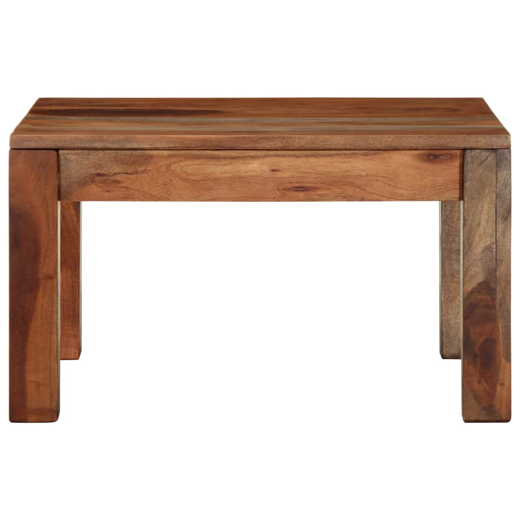 Mesa de centro 60x60x35 cm madeira maciça de acácia