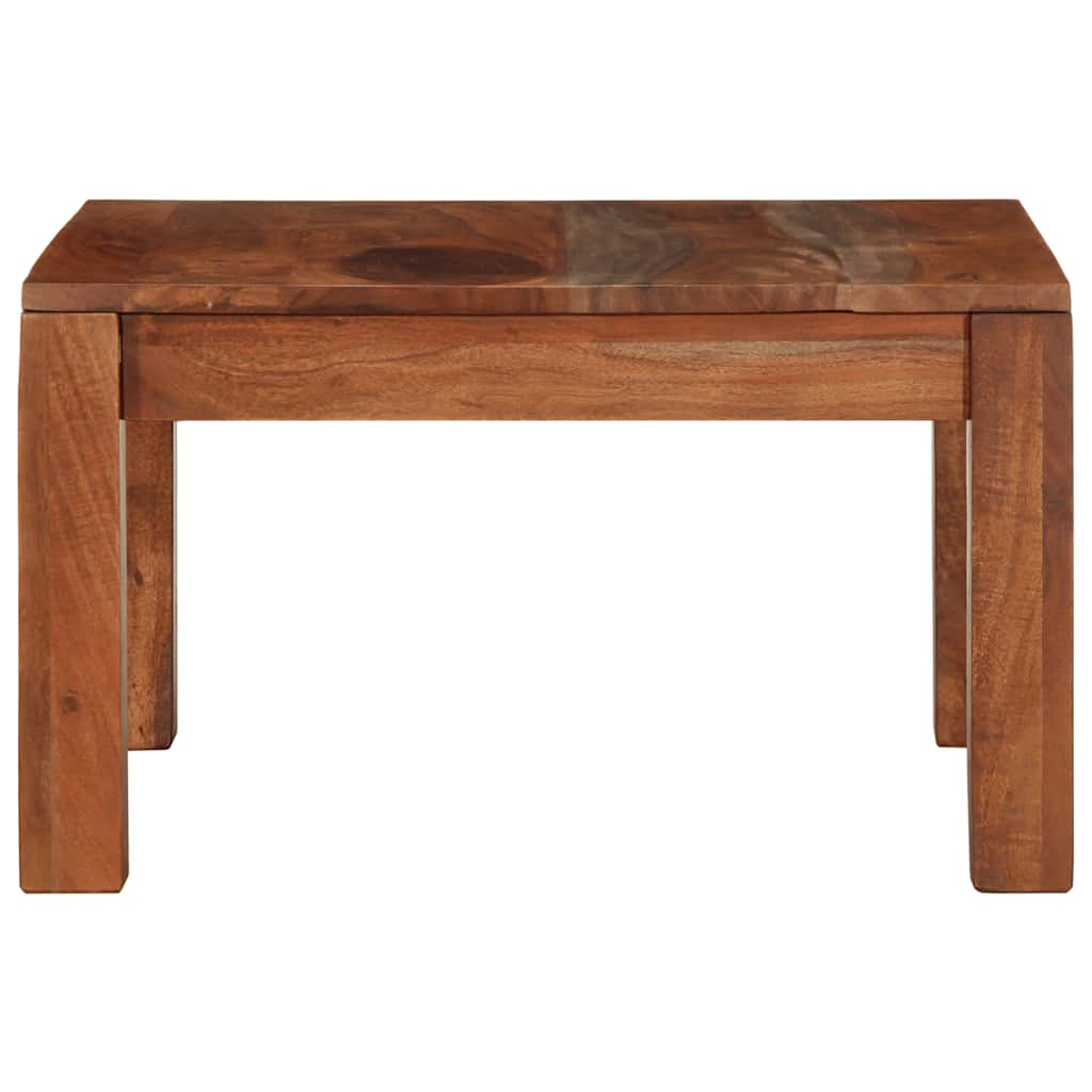 Mesa de centro 60x60x35 cm madeira maciça de acácia
