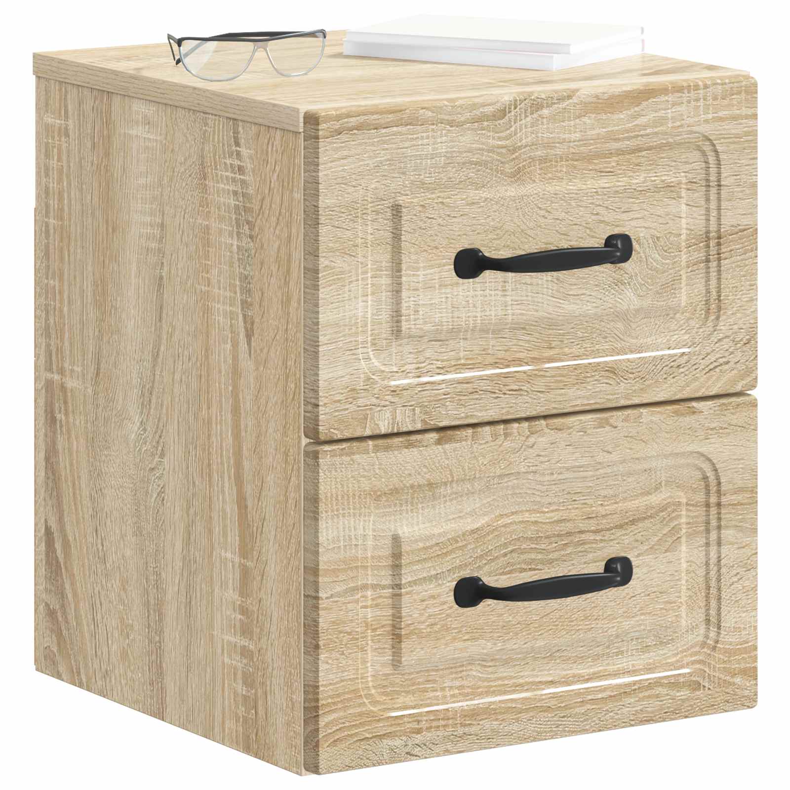 Gabinete de canto montado na parede 2 unid. carvalho sonoma
