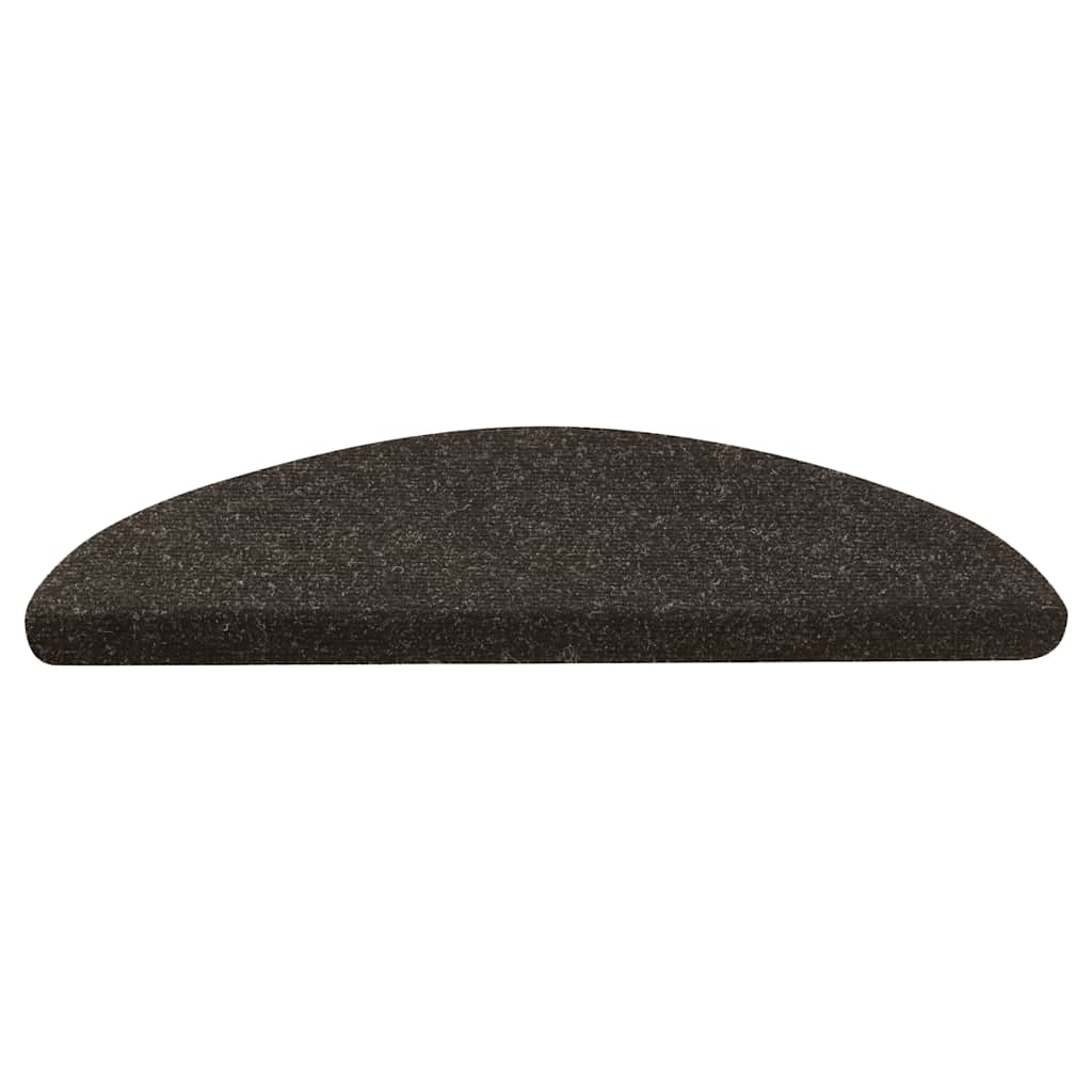 Tapetes de escada adesivos 30 pcs 56x17x3 cm antracite