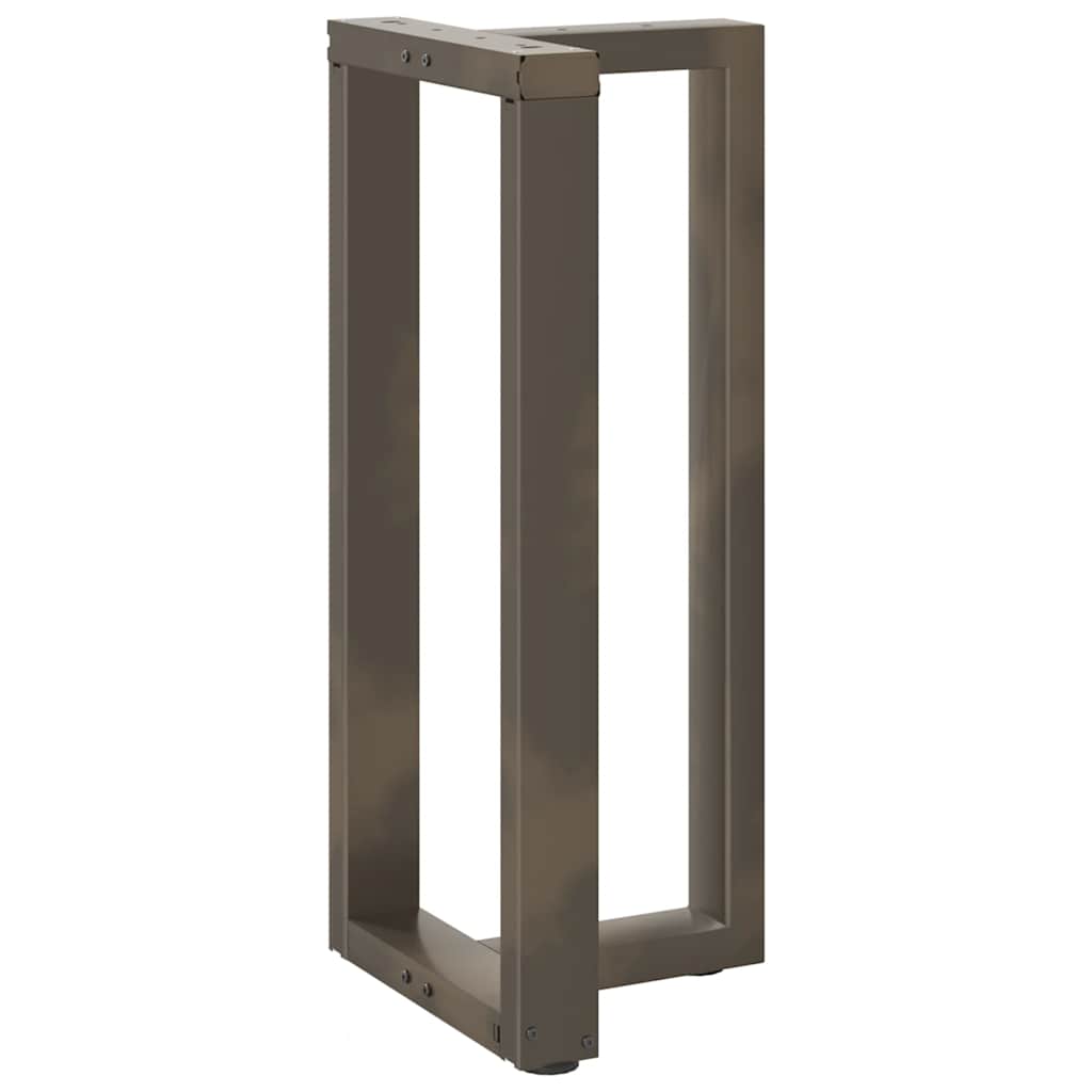 Pés de mesa de bar em forma de t, 2 peças, preto, 50x35x(90-91) cm, aço