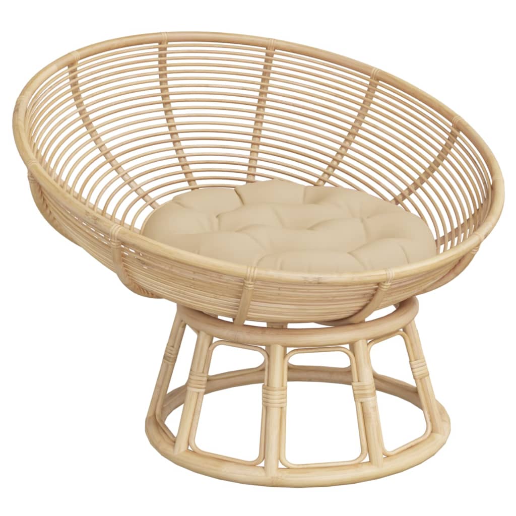 Almofadão redondo ø 60 x11 cm tecido oxford bege