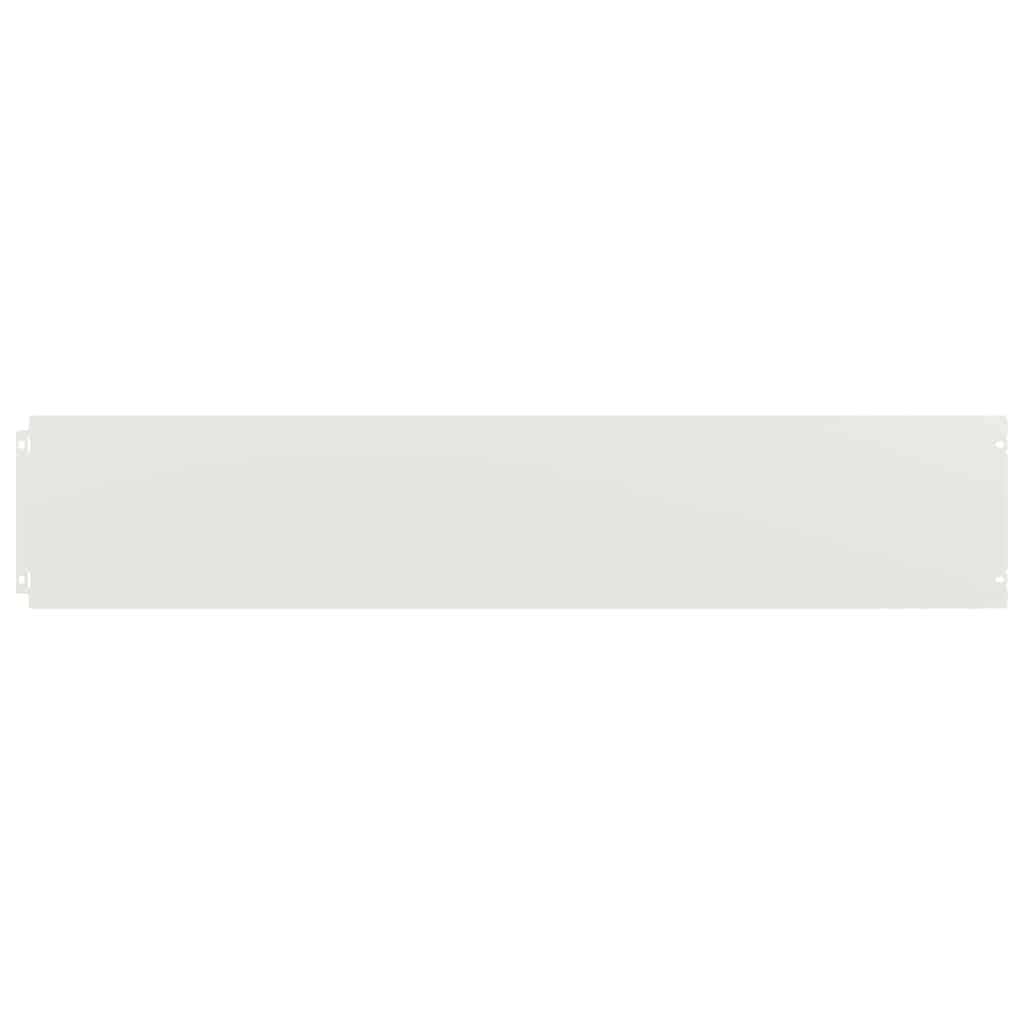 Orlas de relva 30 pcs branco 20x103 cm aço laminado a frio