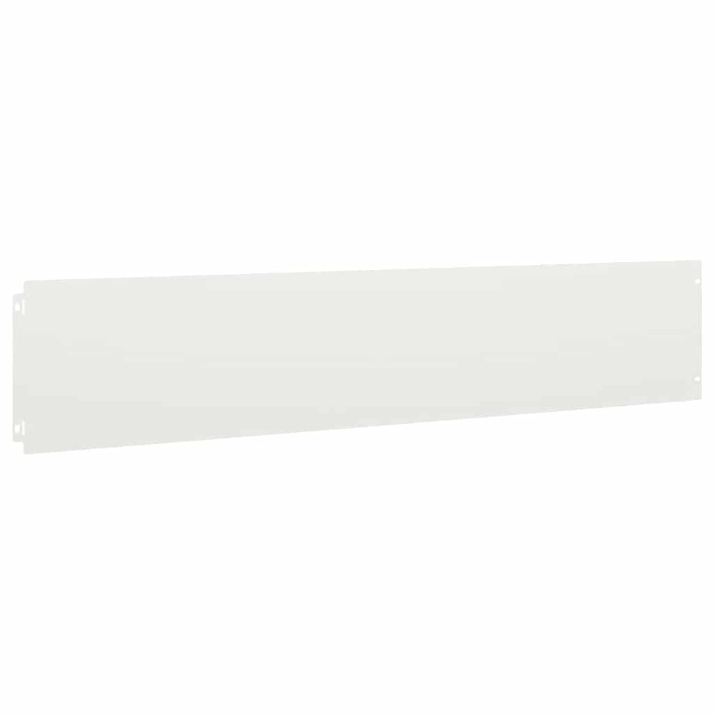 Orlas de relva 30 pcs branco 20x103 cm aço laminado a frio