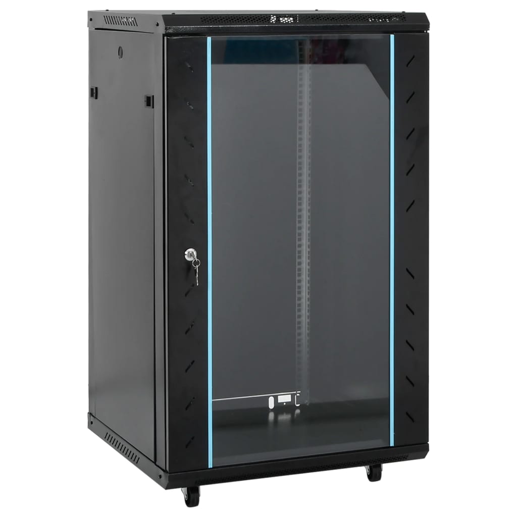 Armário bastidor 18u c/ pés giratórios 19" ip20 60x60x100 cm