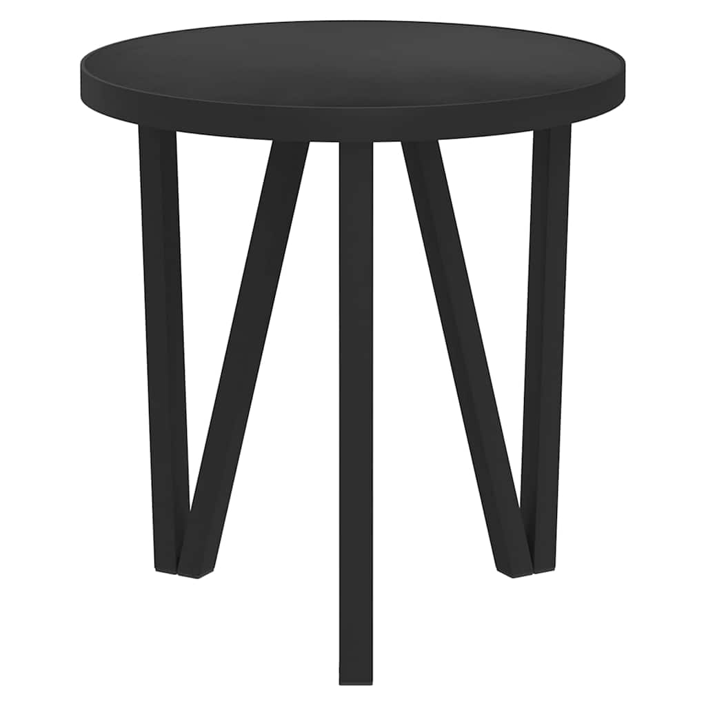 Mesa de centro ø35 cm MDF preto