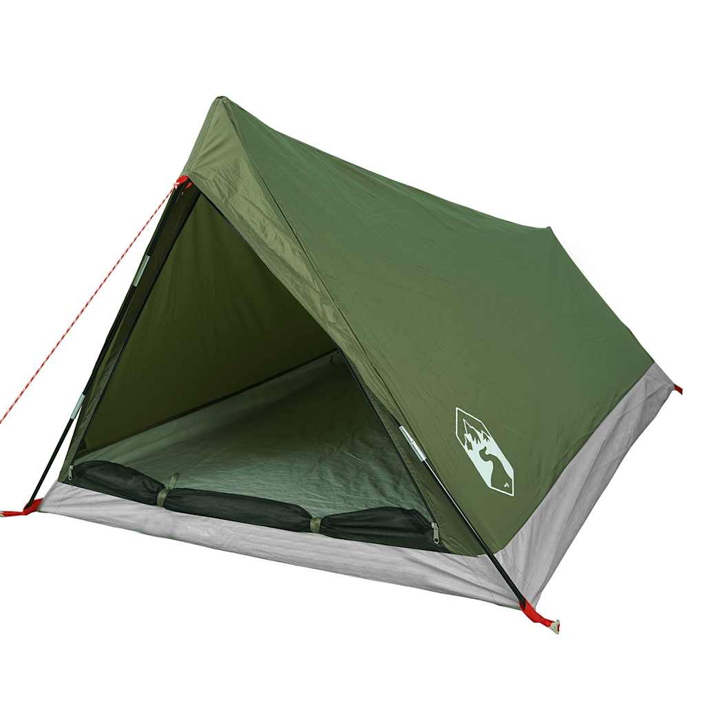 Tenda de campismo p/ 2pessoas tecido impermeável verde azeitona