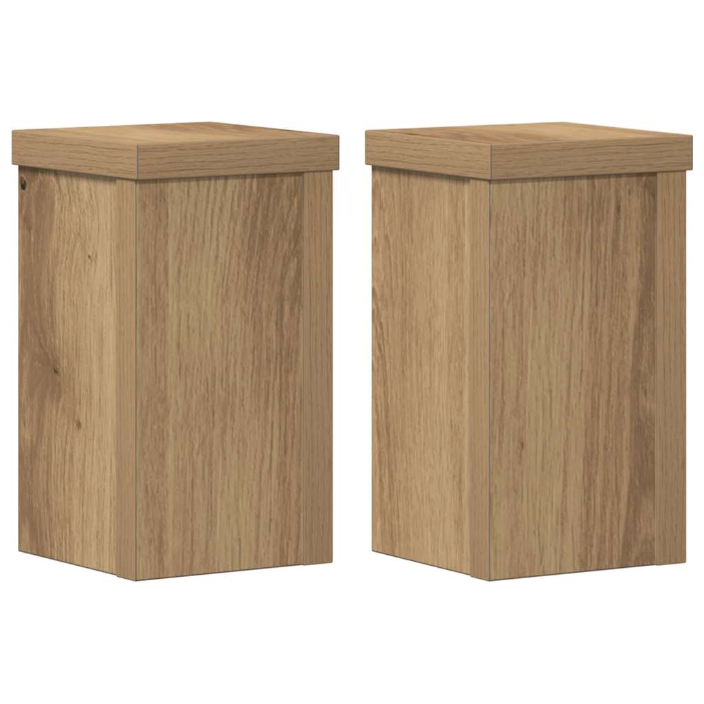 Suportes p/ plantas 2 pcs 10x10x18 cm derivados madeira