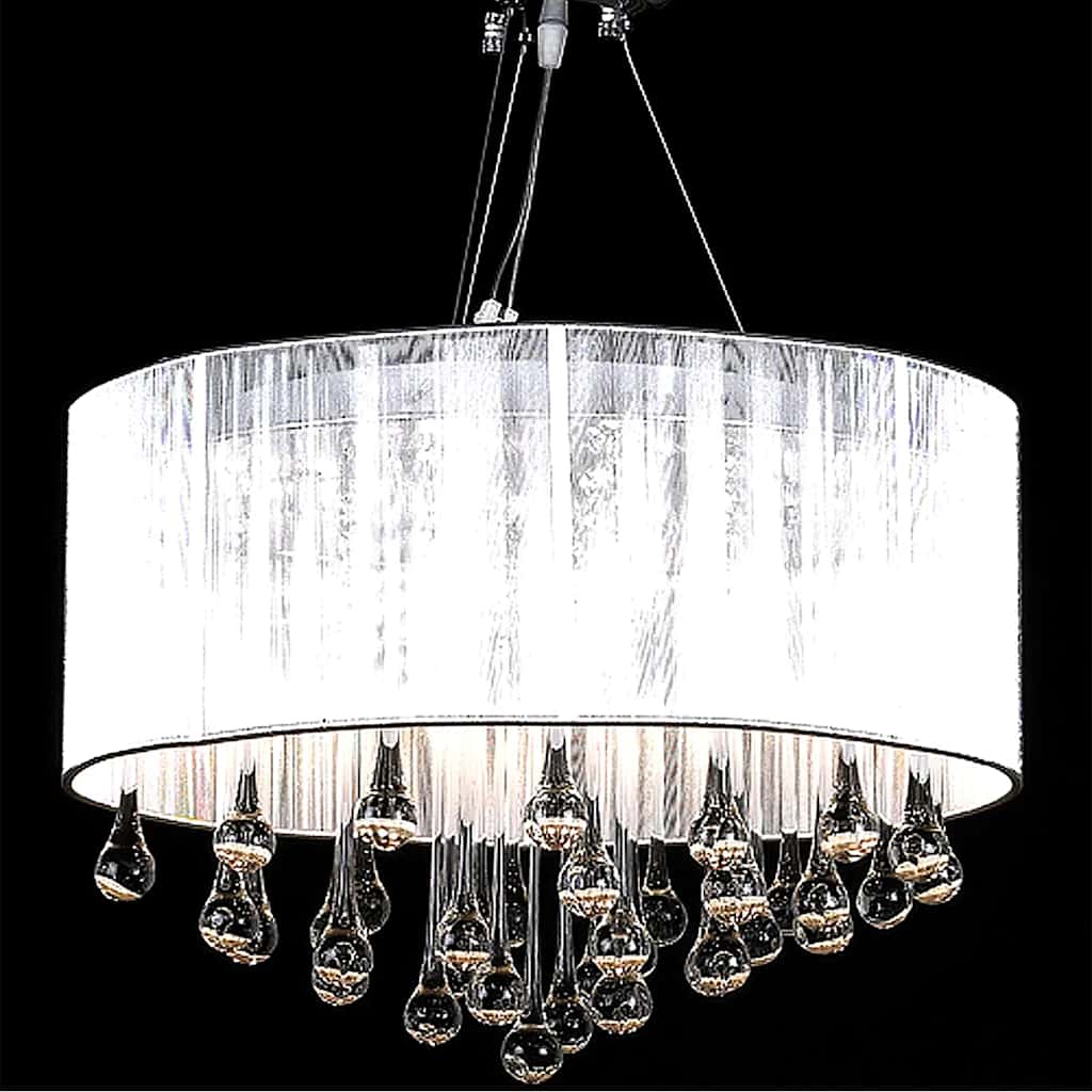 Lustre com 85 cristais branco