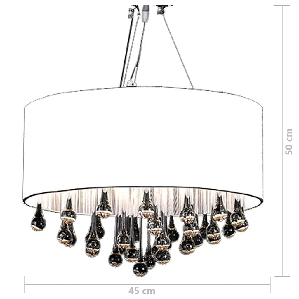 Lustre com 85 cristais branco