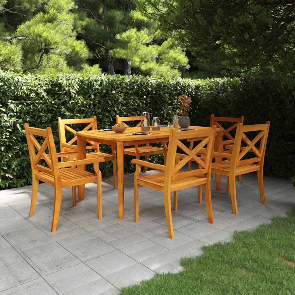 Mesa de jardim 160x90x75 cm madeira de acácia maciça