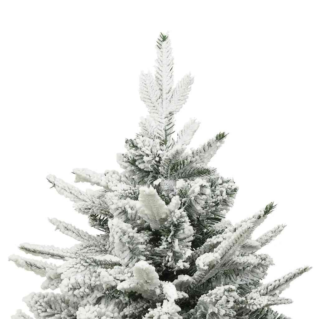 Árvore de natal artificial com neve 180 cm PVC e PE verde