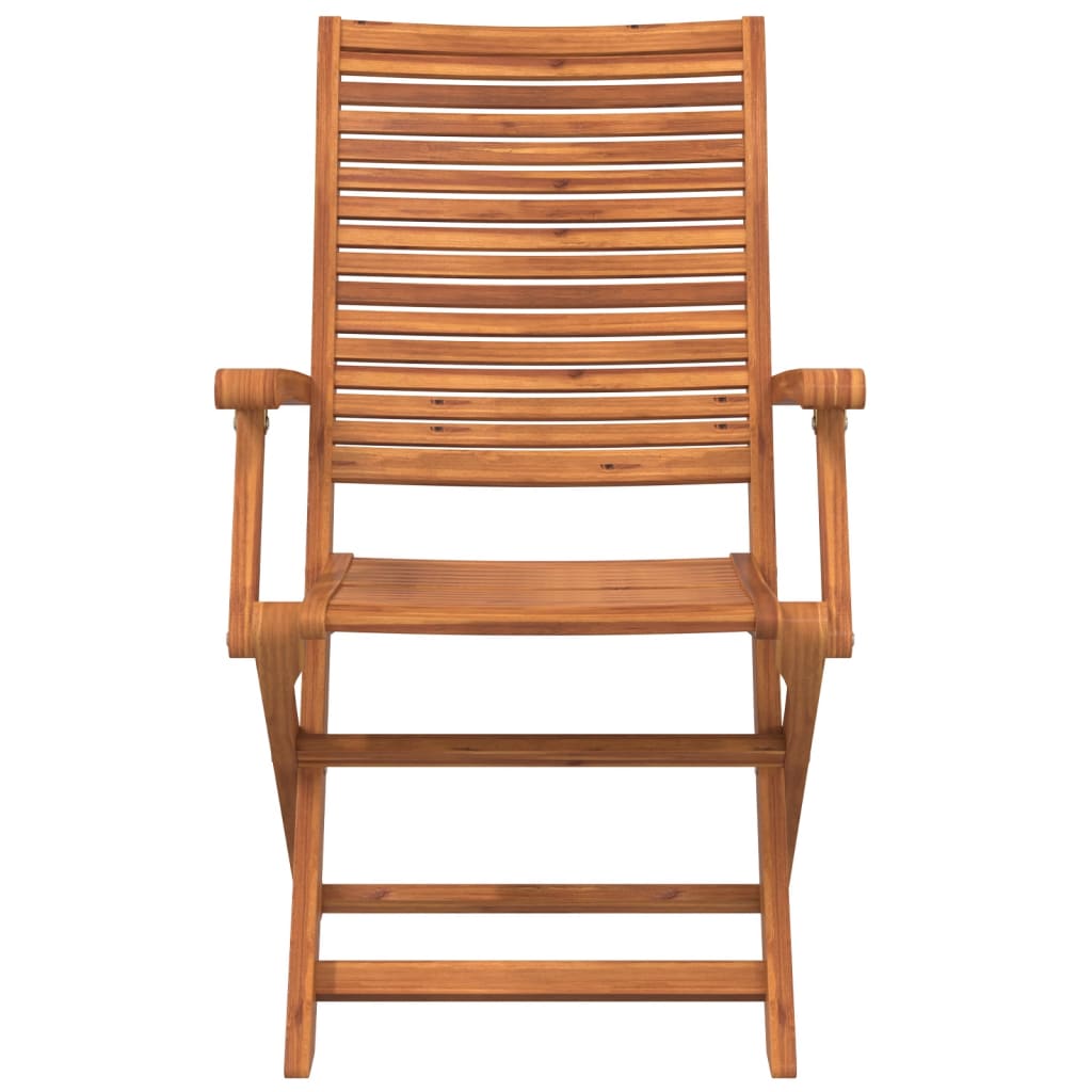 Cadeiras jardim dobráveis c/ apoio braços 2 pcs acácia maciça