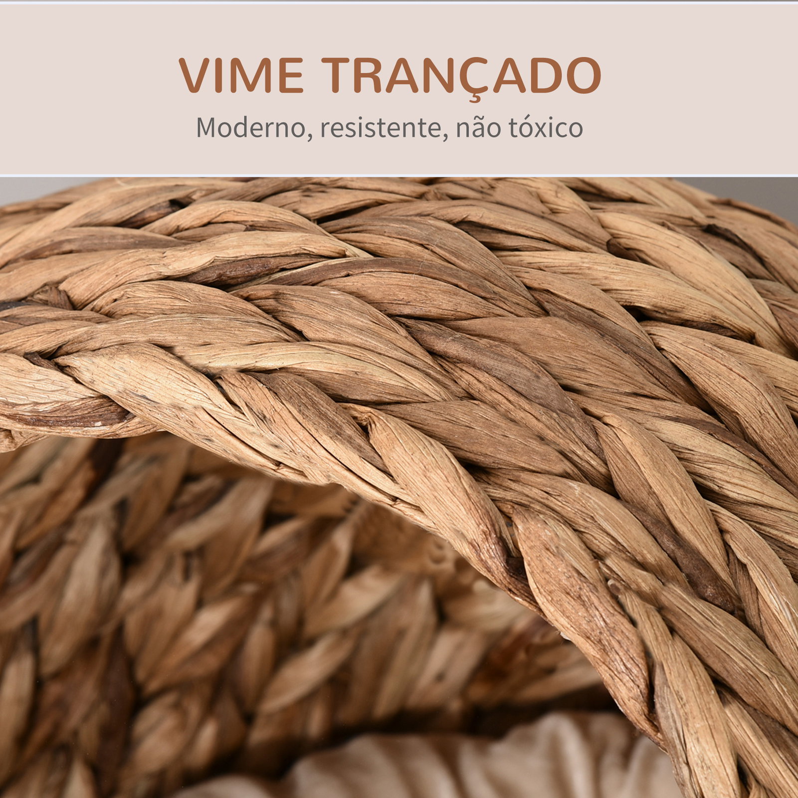 Cama destacável para gatos casa para animais de estimação menos de 5 kg design moderno almofada macia e quente 42x33x52cm