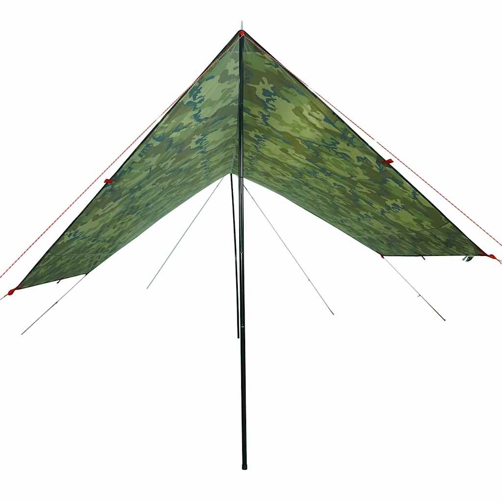 Lona de campismo 462x306x211 cm impermeável camuflagem