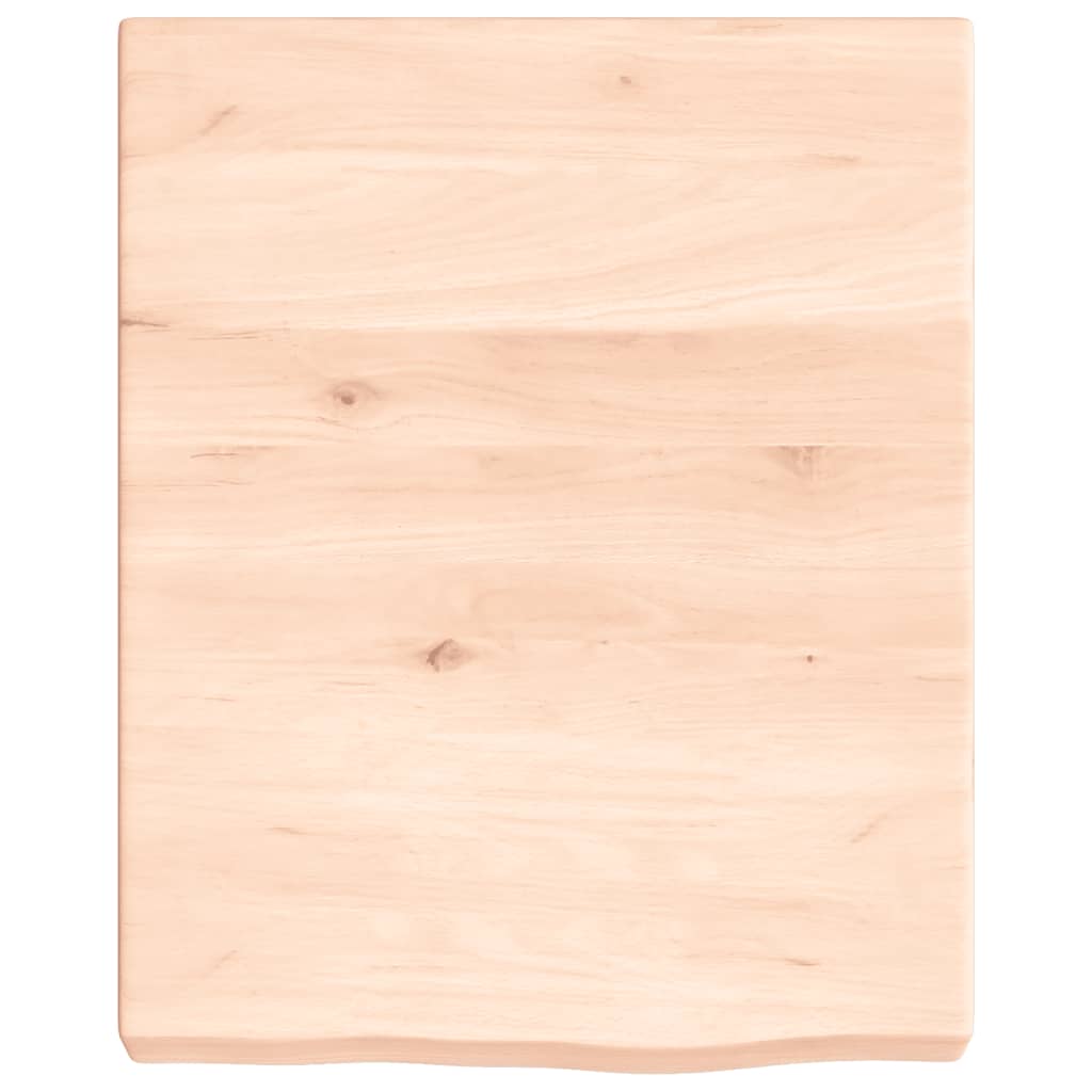 Bancada p/ casa de banho 40x50x(2-6) madeira maciça não tratada