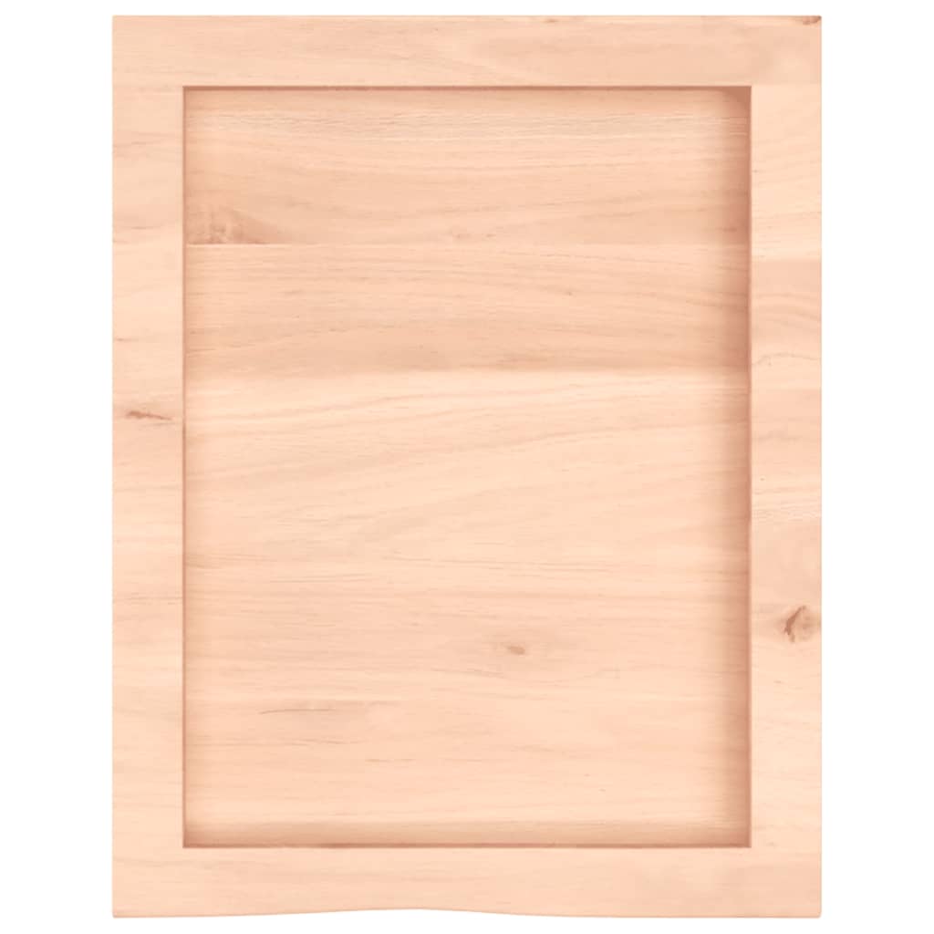 Bancada p/ casa de banho 40x50x(2-6) madeira maciça não tratada