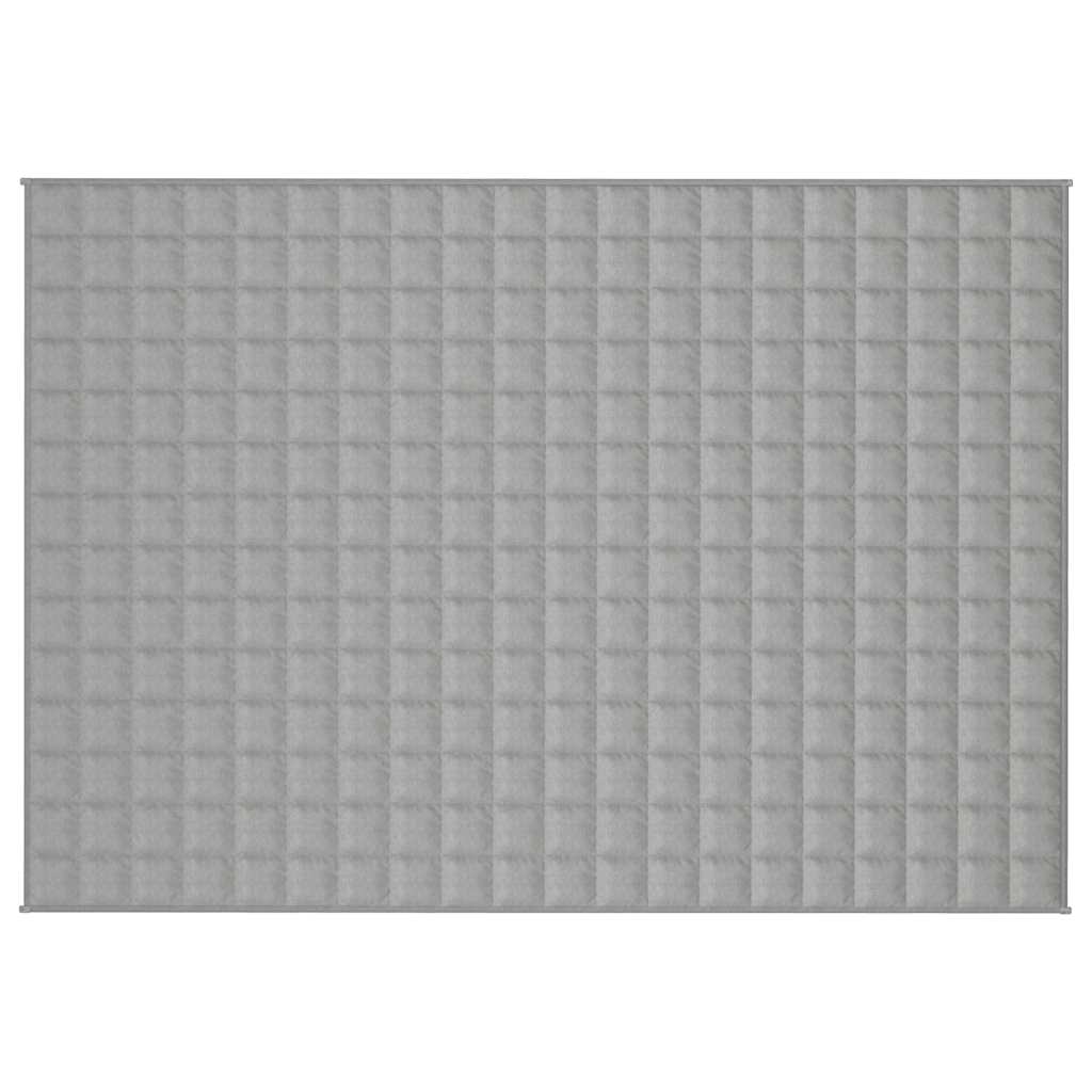 Manta pesada 6 kg 138x200 cm tecido cinza