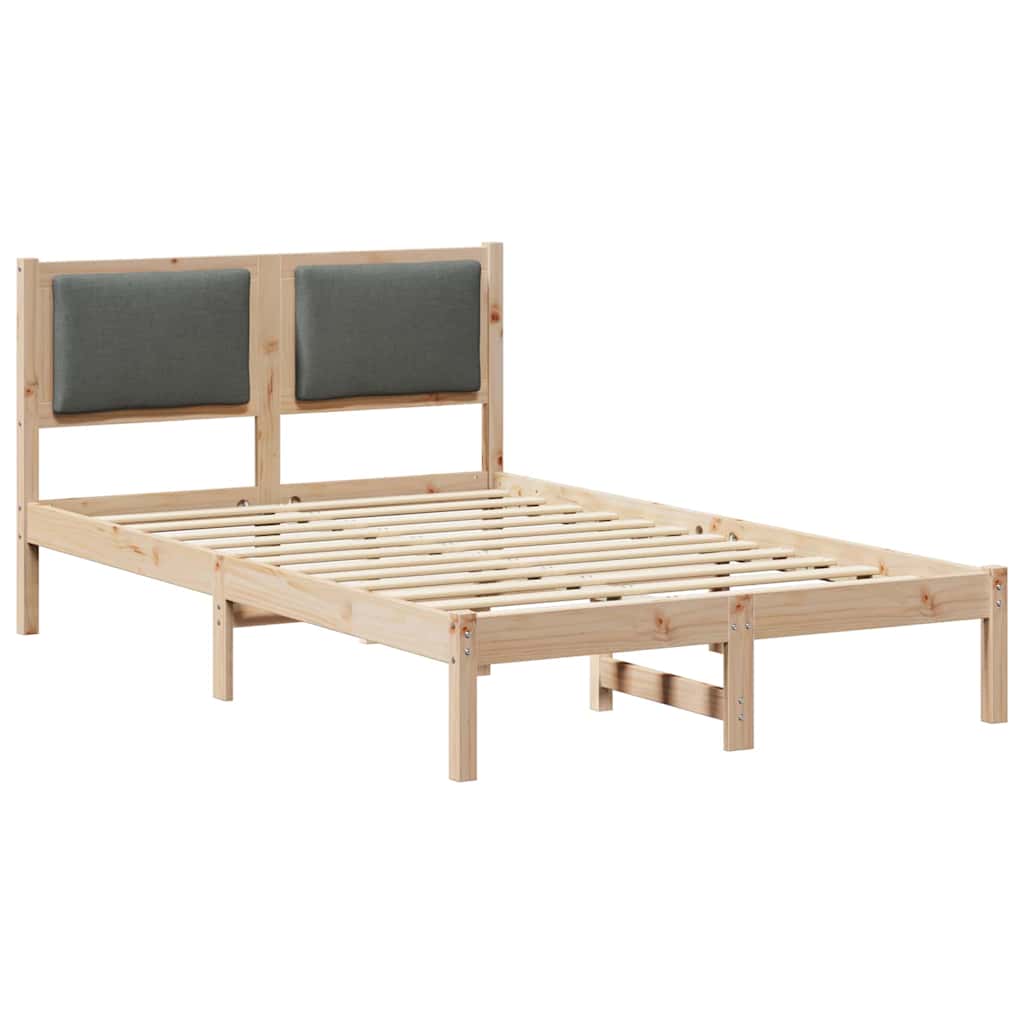 Estrutura da cama com cabeceira cinza escuro 120 x 200 cm