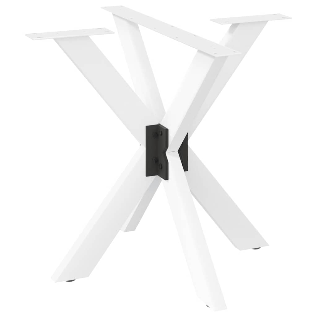 Pé de mesa de jantar em formato de aranha, branco, 85x85x(72-73) cm, aço