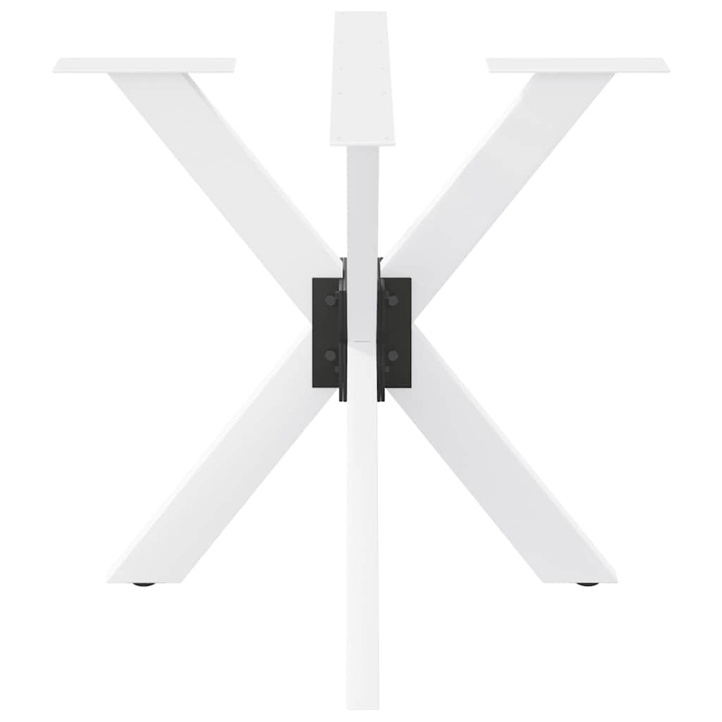 Pé de mesa de jantar em formato de aranha, branco, 85x85x(72-73) cm, aço