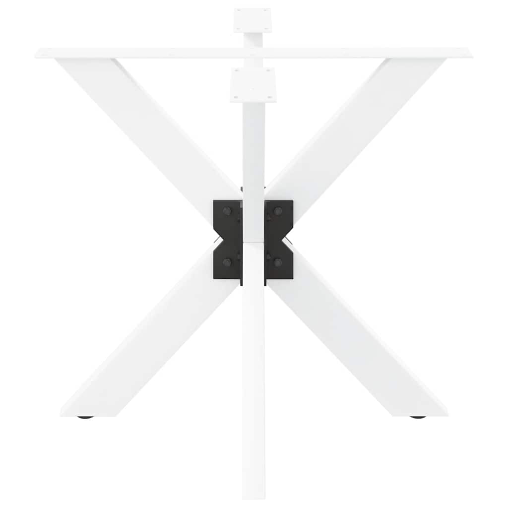 Pé de mesa de jantar em formato de aranha, branco, 85x85x(72-73) cm, aço