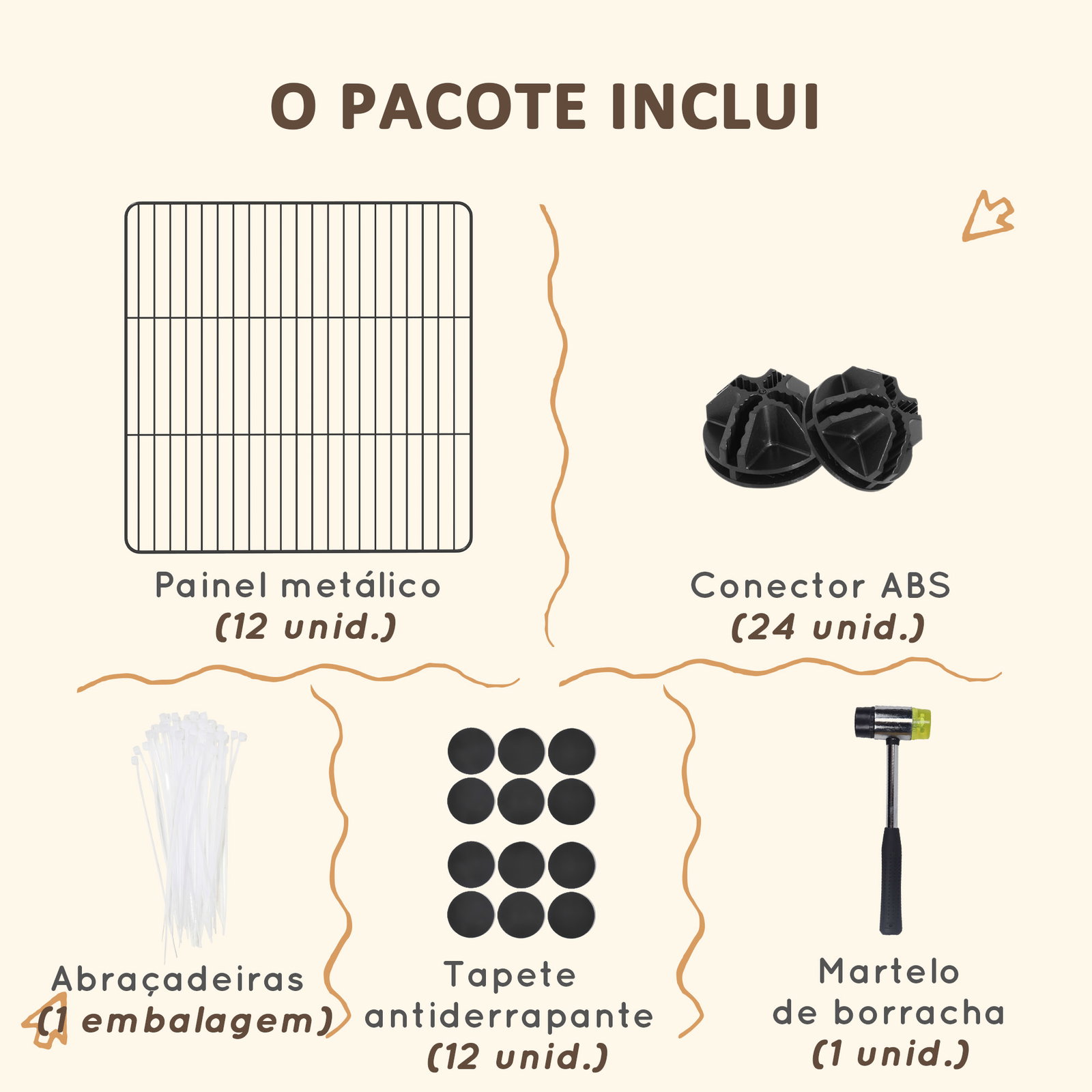 Recinto de metal para animais de estimação recinto metálico com 12 painéis para pequenos animais DIY 140x70x35 cm preto